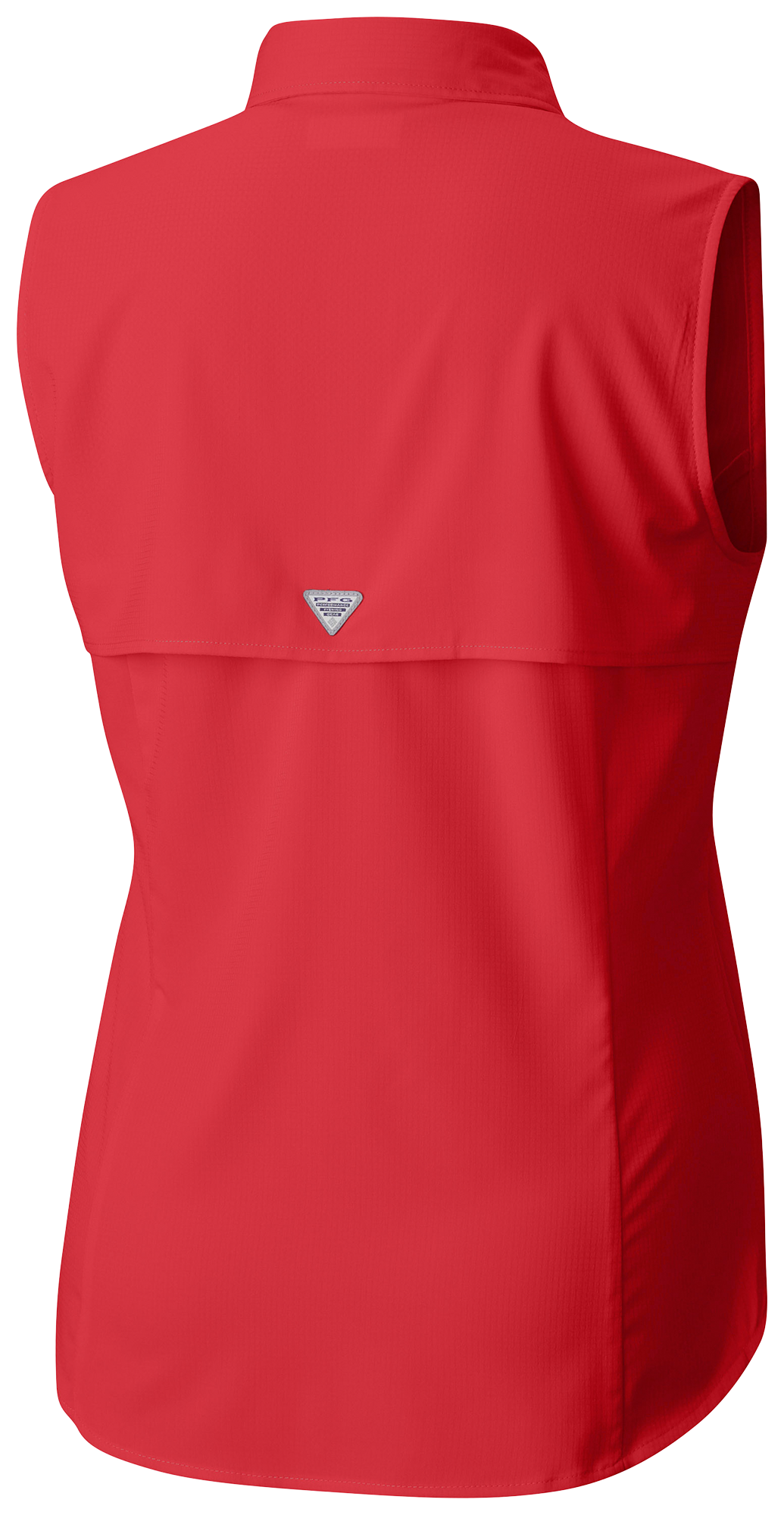 Chemise sans manches boutonnée Columbia Red Carolina Hurricanes Tamiami Omni-Shade pour femme